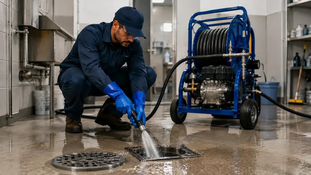 Floor Drain Hydro Jet Cleaning in Bodfish