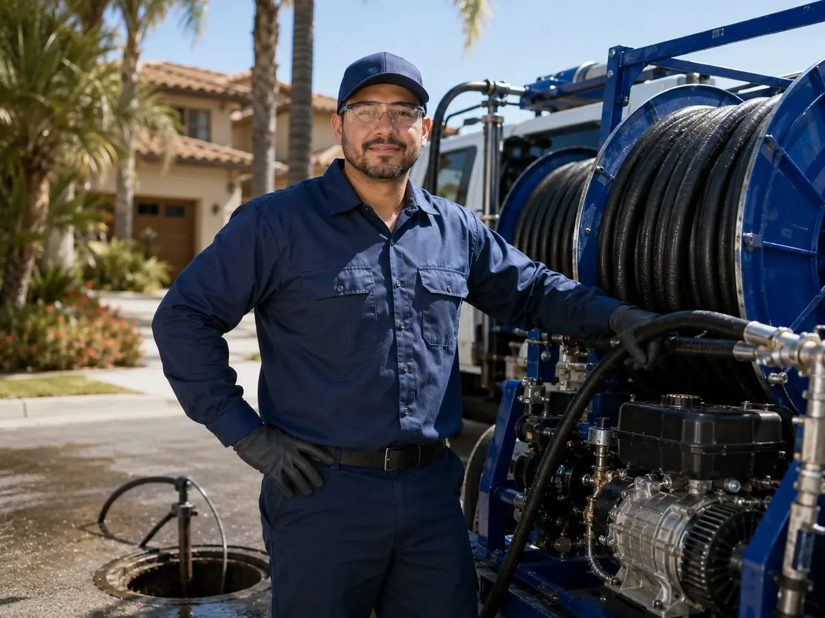 Hydro jet sewer cleaning in Bodfish